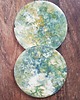 podkładki do kuchni Metalized Wood&Resin coaster  "Lime Marble" 1