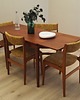 krzesła Komplet sześciu krzeseł tekowych, duński design, lata 70, produkcja: Dania 1
