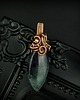 wisiory Fluoryt wisiorek wire wrapping 4