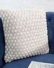 poduszki plecione Poduszka Cosy I biała knitted dziergana 45cm 1