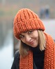 rękawiczki damskie WOOLY rękawiczki z wełny 100% rude pomarańczowe 3