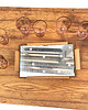 szklanki i kieliszki Taca lustrzana z 6 kieliszkami, Niemcy, lata 60. 5