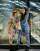 spodnie dresowe damskie Damskie Spodnie Fullprint DR.CROW Panterka Blue 3