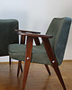 fotele Fotel 366 Chierowski lata 60 PRL. Zielony 4