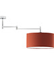 plafony Czarna lampa sufitowa regulowana z abażurem 40 cm RANGUN mix kolorów 6
