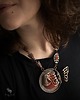 kolie Bardzo Duża Artystyczna Kolia  z Karneolami i Motylem 1