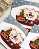 kartki świąteczne Kartka świąteczna  - Soft Winter  koperta w zestawie 3