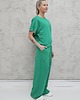 komplety damskie Chiara oversizowy komplet bezrękawnik i spodnie wide leg Sprin Green 1