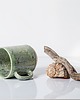 kubki Kubek ceramiczny zielony prosty 2
