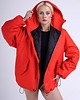 kurtki damskie Kurtka bomber hoodie oversize red 8