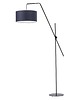 lampy podłogowe Czarna lampa stojąca na wysięgniku do salonu BILBAO 6