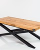ławki 100 cm Ławka Metalowa Loft Siedzisko Drewno  DĄB 1