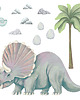 naklejki ścienne do pokoju dziecka DINOZAUR  TRICERATOPS - naklejka na ścianę 4