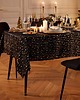 obrusy, bieżniki, serwety Obrus świąteczny, aksamitny, czarny w gwiazdki, 140x360 cm 1