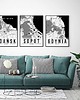 plakaty Plakat miasto POLSKA - GDAŃSK 3  obraz MAPA 1