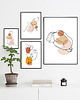 plakaty Plakat KOBIETA kontur abstrakcja linie 0528 1