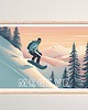 plakaty PLAKAT GÓRY snowboard zimowe sporty grafika 1