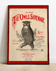 plakaty Plakat Vintage Retro Owl 1