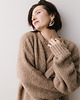 swetry damskie Sweter boucle, beżowy 2