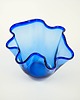 wazony Wazon kobaltowy tulip, duński design, lata 70, produkcja: Dania 3