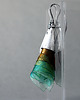 kolczyki wire wrapping Srebrne kolczyki miętowe toffi SINTANG 4