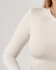 bluzki z długim rękawem damskie LONGSLEEVE STOCKHOLM ecru 1