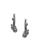 kolczyki srebrne Kolczyki srebrne SPHERE semi / black earrings 4