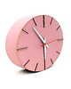zegary Zegar ścienny drewniany cichy różowy minimalistyczny elipsa 1