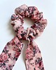 gumki do włosów Gumka do włosów Flower Scrunchie z odwiązywaną szarfą 2