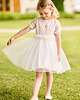 sukienki dla dziewczynki Księżniczkowa beżowa sukienka z tiulem Aurora 2