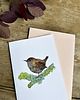 kartki okolicznościowe - wydruki Strzyżyk- Kartka- Grafika- Ilustracja- Ptaki 2