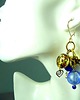 kolczyki szklane Kolczyki boho ze szkła weneckiego i mosiądzu oryginalny PREZENT handmade 4