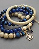 bransoletki z kamieni naturalnych Dark blue and  sand vol. 7 /22.05.22/ -  set 1