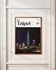 plakaty Minimalistyczny plakat Tajpej Tajwan 2