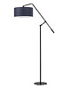 lampy do pokoju dziecka Srebrno-różowa lampa stojąca z ruchomym ramieniem dla dzieci LIBERIA KIDS 6