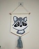 obrazy i plakaty do pokoju dziecięcego Flaga dekoracyjna handmade z szopem , leśna ozdoba pokoju dziecka 2