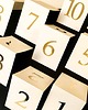 dodatki ślubne Składane złote numerki na stół, Złote numery na uroczystość 1