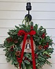 wianki bożonarodzeniowe CZERWONY Wianek Bożonarodzeniowy na drzwi z dzwonkiem 3