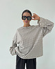 bluzki z długim rękawem damskie Longsleeve Chillout choclate stripes bawełna 3