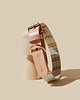 smycze i obroże dla psów i kotów Obroża Łączona Light Blue / Nude Leather 2 cm 1