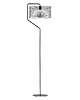 lampy podłogowe Czarna metalowa lampa stojąca do salonu z drutów TOMAR LOFT 2
