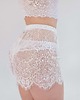 majtki damskie Szorty koronkowe damskie biały 2