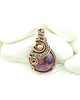 wisiory Wisiorek z fioletowym agatem wire wrapping 7