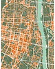 plakaty Plakat Warszawa - plan miasta  1