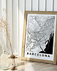 plakaty Plakat Barcelona - mapa 5