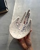 pojemniki na biżuterię Ceramiczna Łapka Handmade Talerzyk na Biżuterię Niebieskie Ciapki 4