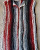 kamizelki damskie Długa Kamizelka Boho Red Gray Black XL/XL/XXL/XXXL 5