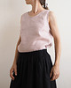 topy damskie Top lniany 100%, old rose 6