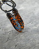 kolczyki wire wrapping Delikatny ornament - sztyfty 2