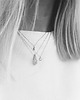 wisiory Mini Liquid Necklace (silver, round drop) 3